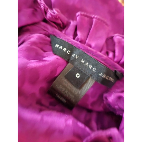 Marc by Marc Jacob lilac print silk top 0 - Picture 5 of 5